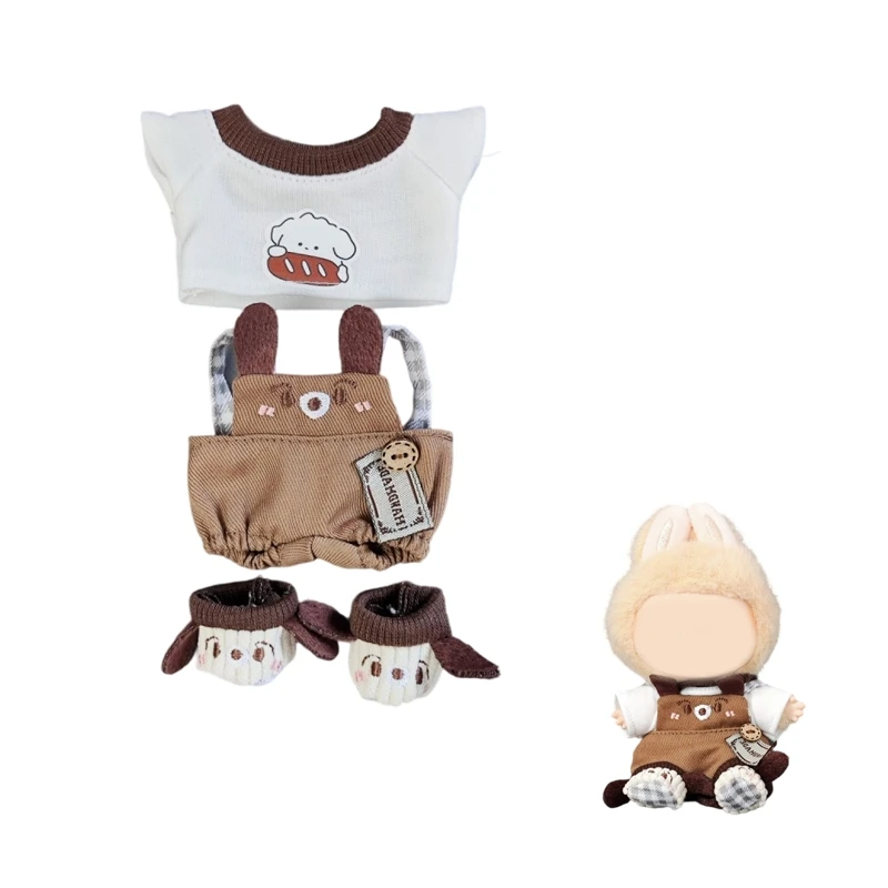 Suspenders Suit For 17cm Labubu Doll Clothes All-match Colour Outfit Doll Accessories Fashion Design Lovely Little Bear Star
Suspenders Suit For 17cm Labubu Doll Clothes All-match Colour Outfit Doll Accessories Fashion Design Lovely Little Bear Star