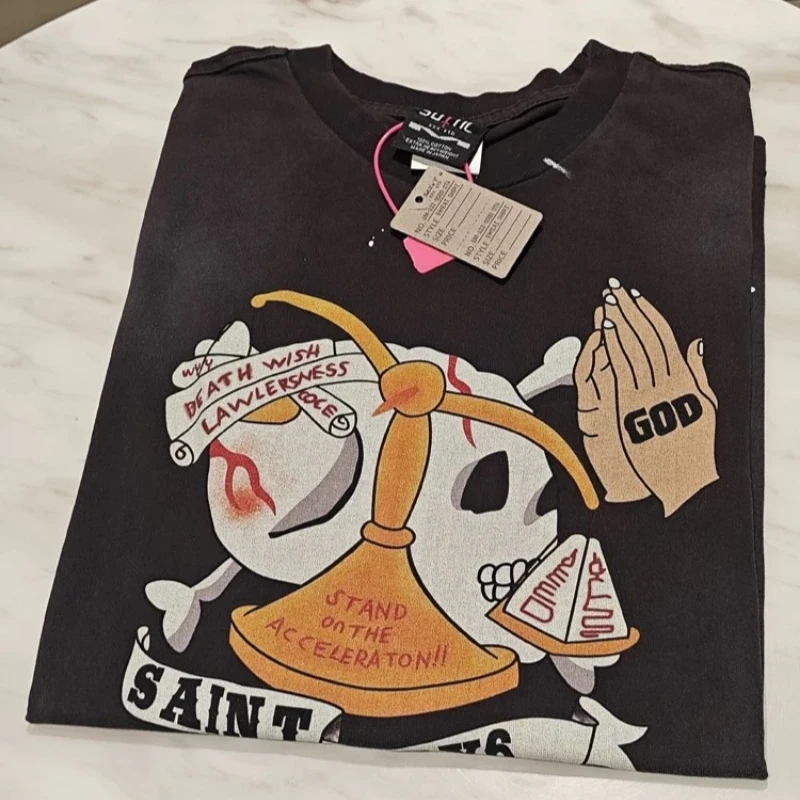 25ss Saint Michael Vintage T Shirts Men Women High Quality Pure Cotton Casual Tees Top
25ss Saint Michael Vintage T Shirts Men Women High Quality Pure Cotton Casual Tees Top