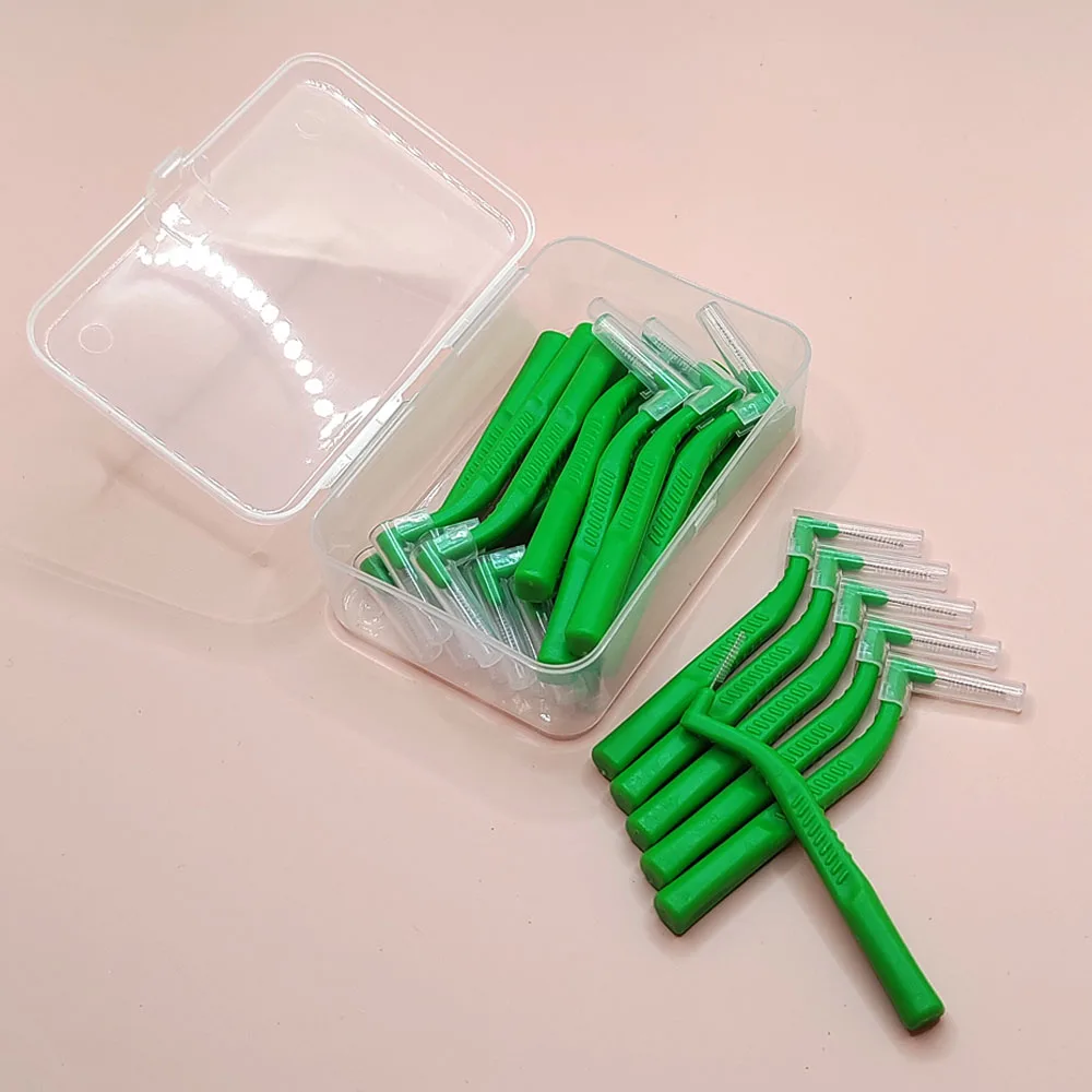 AG 20pcs/Box Interdental Brush For Dental Orthodontics Clean Between Teeth Cleaning Tools Soft Mini Brush With Dust Cover
AG 20pcs/Box Interdental Brush For Dental Orthodontics Clean Between Teeth Cleaning Tools Soft Mini Brush With Dust Cover