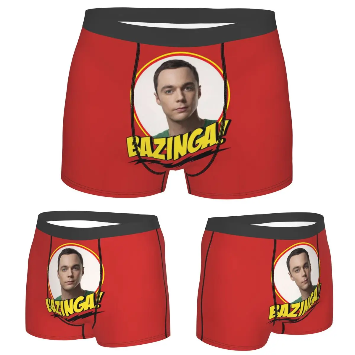 Трусы-боксеры, шорты Bazinga The Big Bang Theory, мужские мягкие трусы для Homme, мужской подарок бойфренду 
Трусы-боксеры, шорты Bazinga The Big Bang Theory, мужские мягкие трусы для Homme, мужской подарок бойфренду