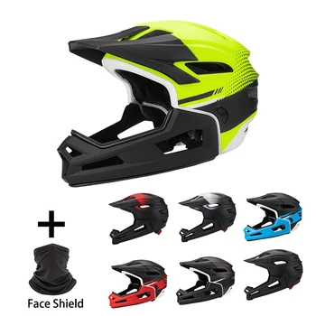 Riding Helmet And Face Mask MTB Full Face Helmet Man Woman Bike Helmet Motocross Off-Road Safety Helmet Downhill Competition