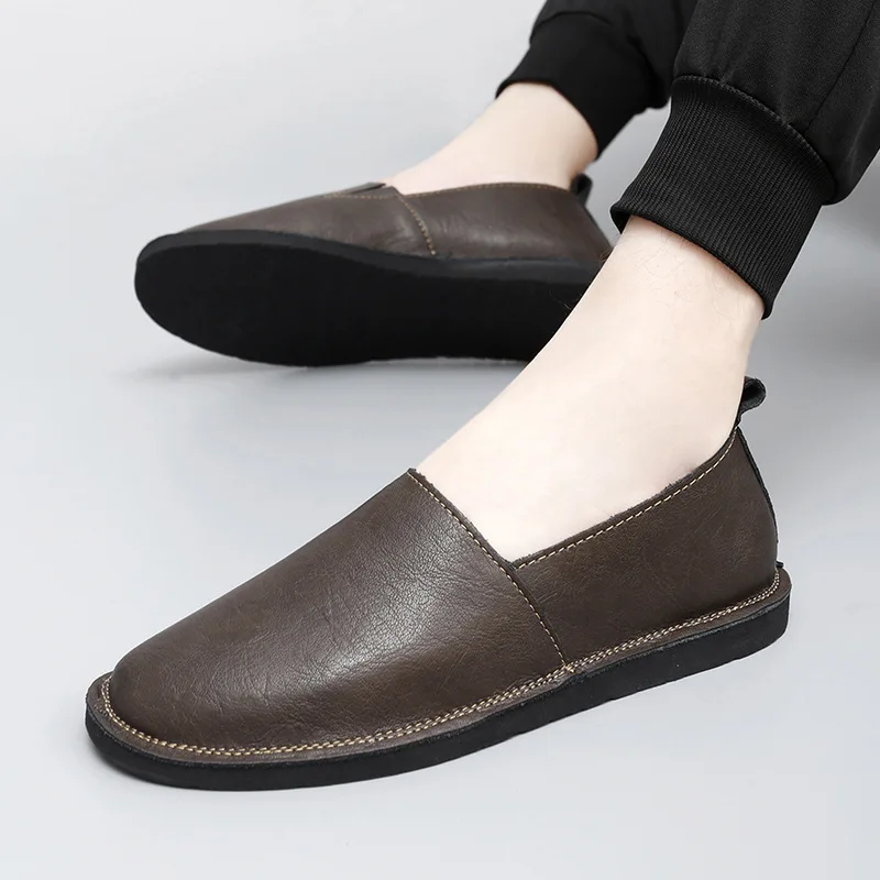 Autumn New Style White Bean Bean Shoes Men's Slip-On Casual Shoes Soft Surface Men's Loafers British Trending Breathable roun...
Autumn New Style White Bean Bean Shoes Men's Slip-On Casual Shoes Soft Surface Men's Loafers British Trending Breathable roun...