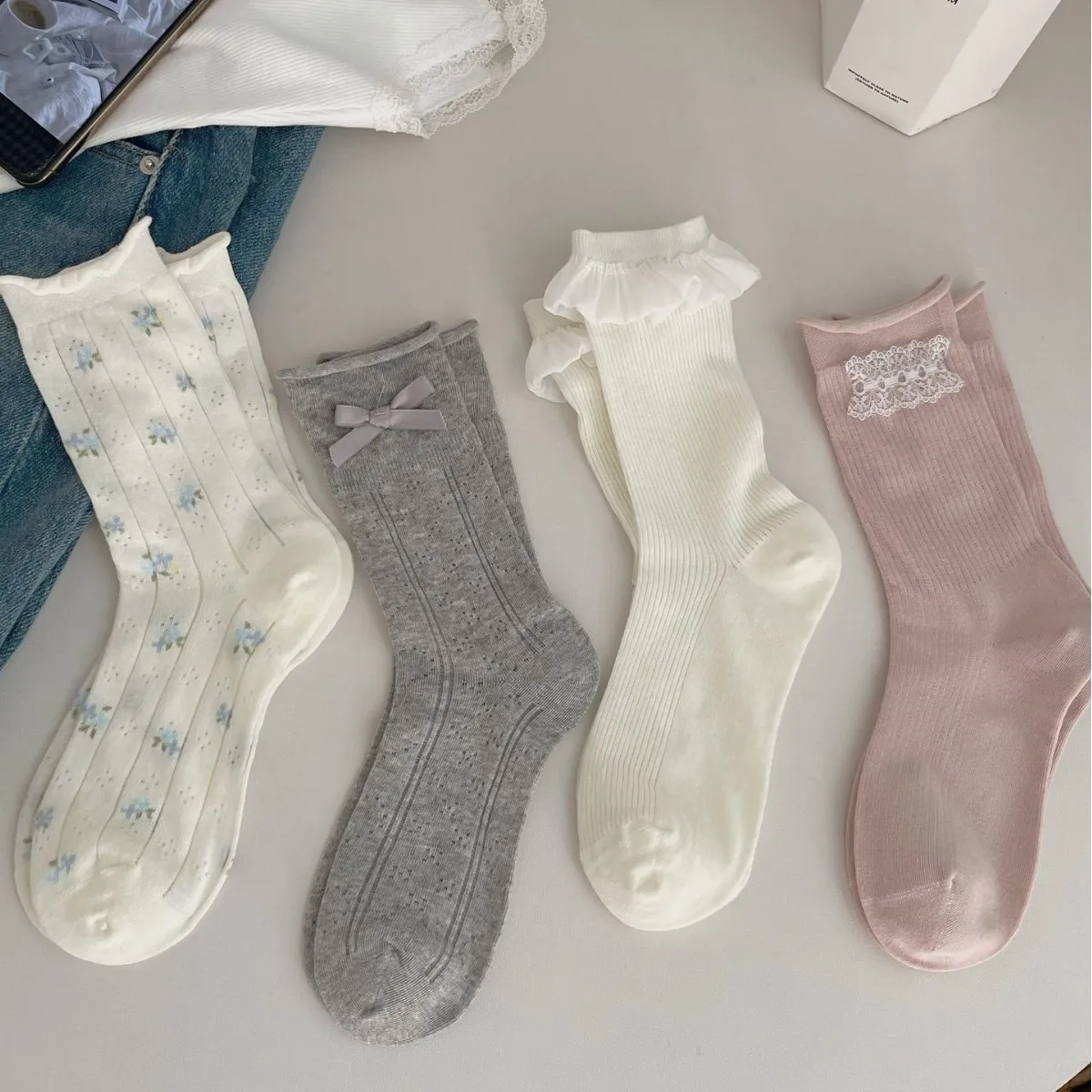 Women's Stockings Love Hollow Medium Tube Socks Bow Socks for Women Light and Breathable Medium Tube Socks Sweet Floral
Women's Stockings Love Hollow Medium Tube Socks Bow Socks for Women Light and Breathable Medium Tube Socks Sweet Floral