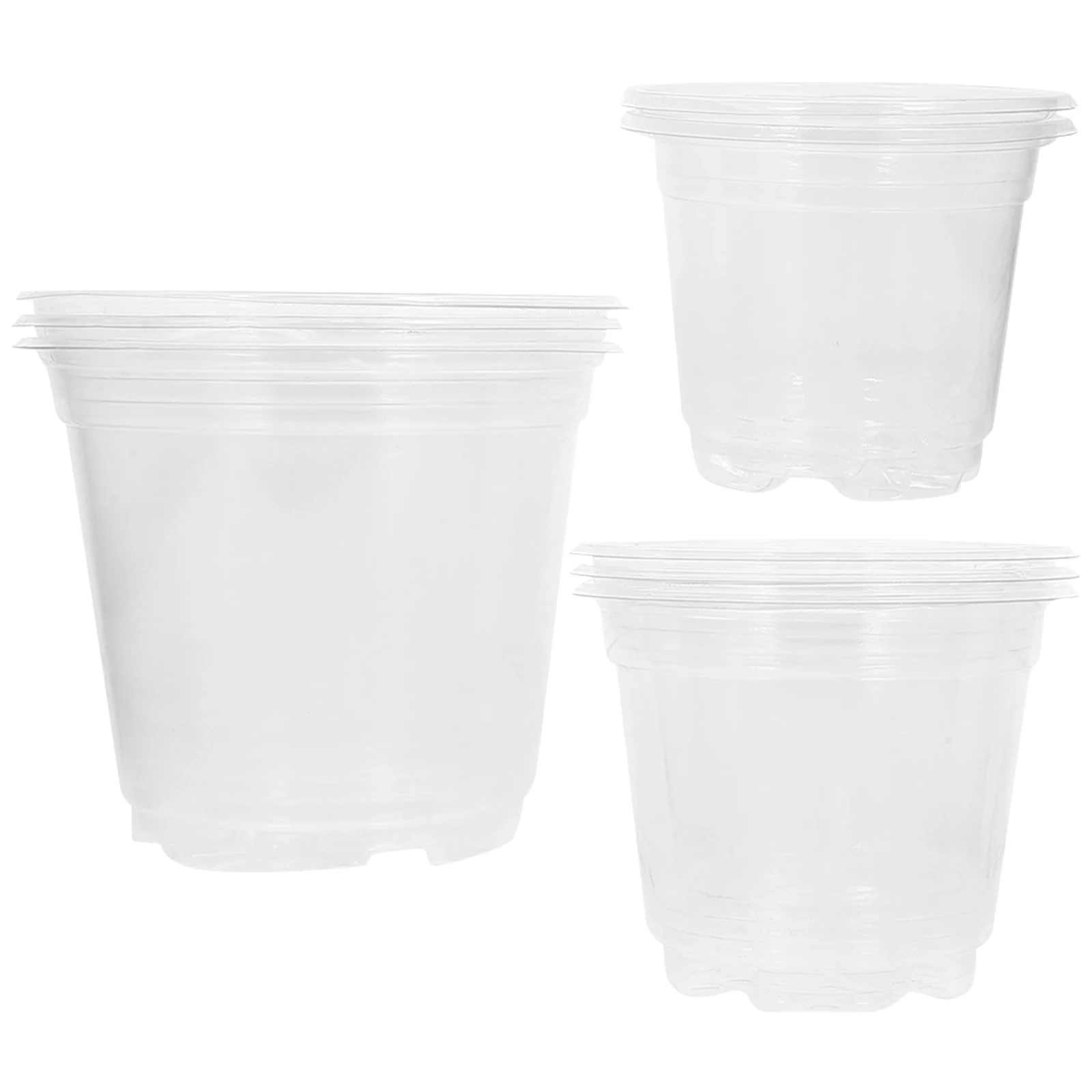 12pcs Plastic Planter Nursery Pots Clear Garden Supplies Drainage Holes Durable Flower Pot Indoor Outdoor Succulent Container
12pcs Plastic Planter Nursery Pots Clear Garden Supplies Drainage Holes Durable Flower Pot Indoor Outdoor Succulent Container