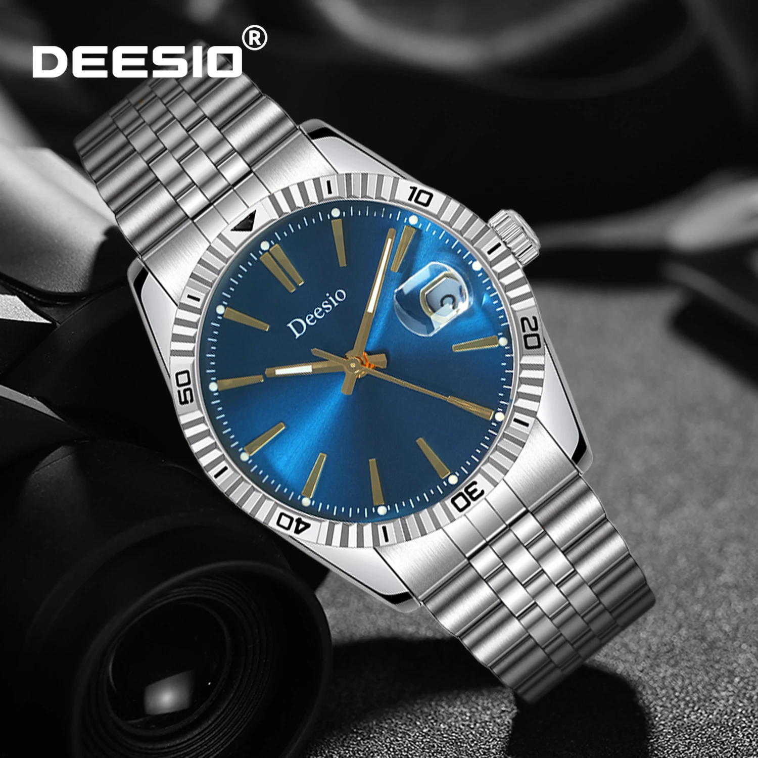 Deesio автоматические механические часы для мужчин, роскошные водонепроницаемые светящиеся деловые наручные часы из нержавеющей стали с сапфировым стеклом
Deesio автоматические механические часы для мужчин, роскошные водонепроницаемые светящиеся деловые наручные часы из нержавеющей стали с сапфировым стеклом