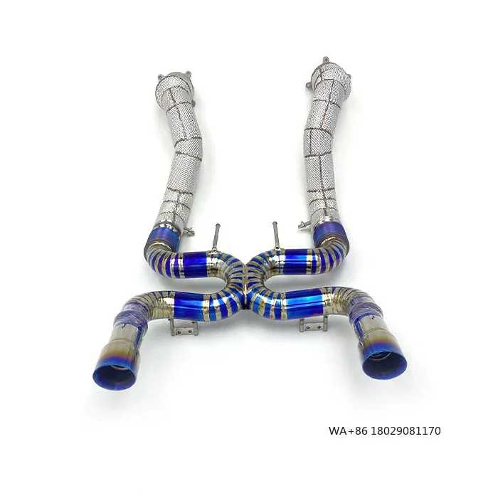 OEM Down Pipe No Cat and Titanium Catback Full Exhaust for 720s 4.0 2017-2019 Stainless Steel Heat Shield Down Pipe
OEM Down Pipe No Cat and Titanium Catback Full Exhaust for 720s 4.0 2017-2019 Stainless Steel Heat Shield Down Pipe