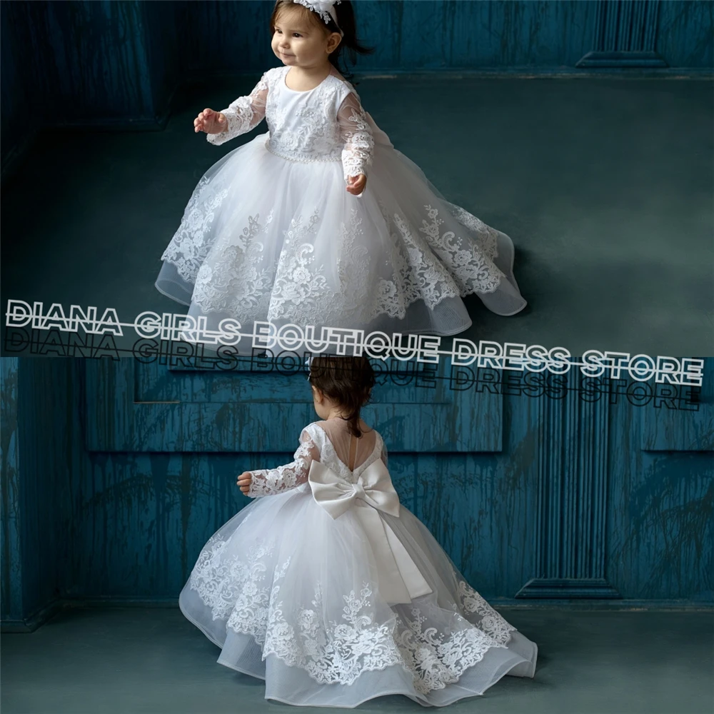 Lovely White Little Baby Girls Flower Girl Dress Lovely Tulle Fluffy Lace Applique Pageant Kids Birthday Wedding Bridesmaid Gown
Lovely White Little Baby Girls Flower Girl Dress Lovely Tulle Fluffy Lace Applique Pageant Kids Birthday Wedding Bridesmaid Gown