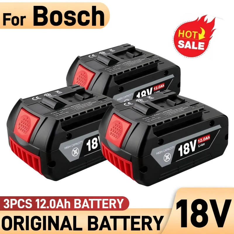 Original 12.0Ah For Bosch 18V battery, replacement lithium ion battery, for Bosch tool BAT609 BAT618 GBA18V high power battery
Original 12.0Ah For Bosch 18V battery, replacement lithium ion battery, for Bosch tool BAT609 BAT618 GBA18V high power battery