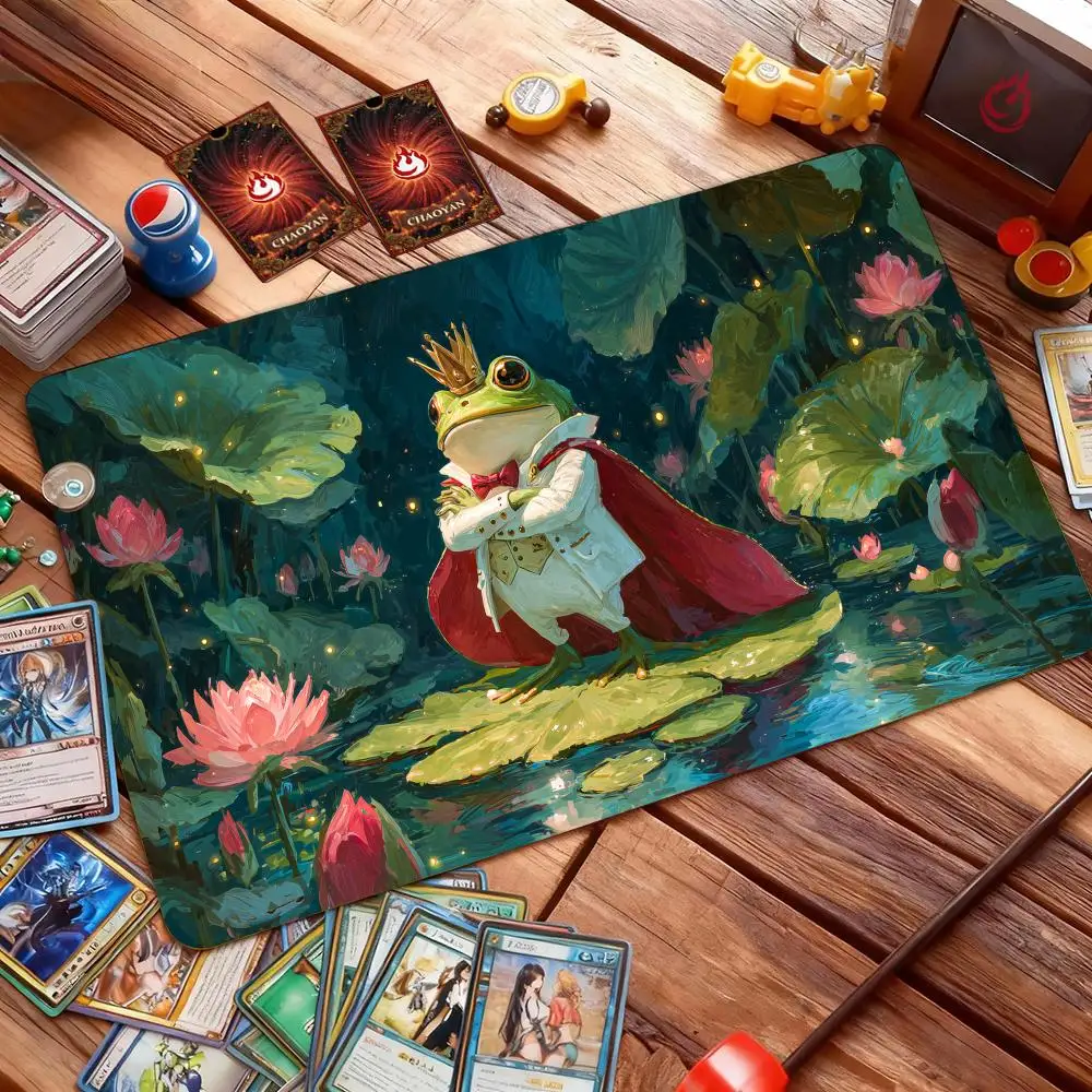 Lotus Pond Frog Festival Magic Card Battle Mat MTG Playmat Anti-slip Base 35X60CM gathering gaming mats Board Game Mat for TCG
Lotus Pond Frog Festival Magic Card Battle Mat MTG Playmat Anti-slip Base 35X60CM gathering gaming mats Board Game Mat for TCG