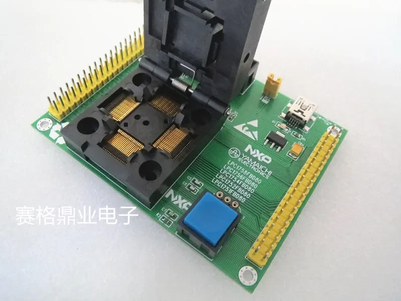LPC1758/1756/1754/1752/1751 QFP80 Испытательное сиденье IC Испытательная розетка Блок испытательного стенда Стареющее сиденье
LPC1758/1756/1754/1752/1751 QFP80 Испытательное сиденье IC Испытательная розетка Блок испытательного стенда Стареющее сиденье