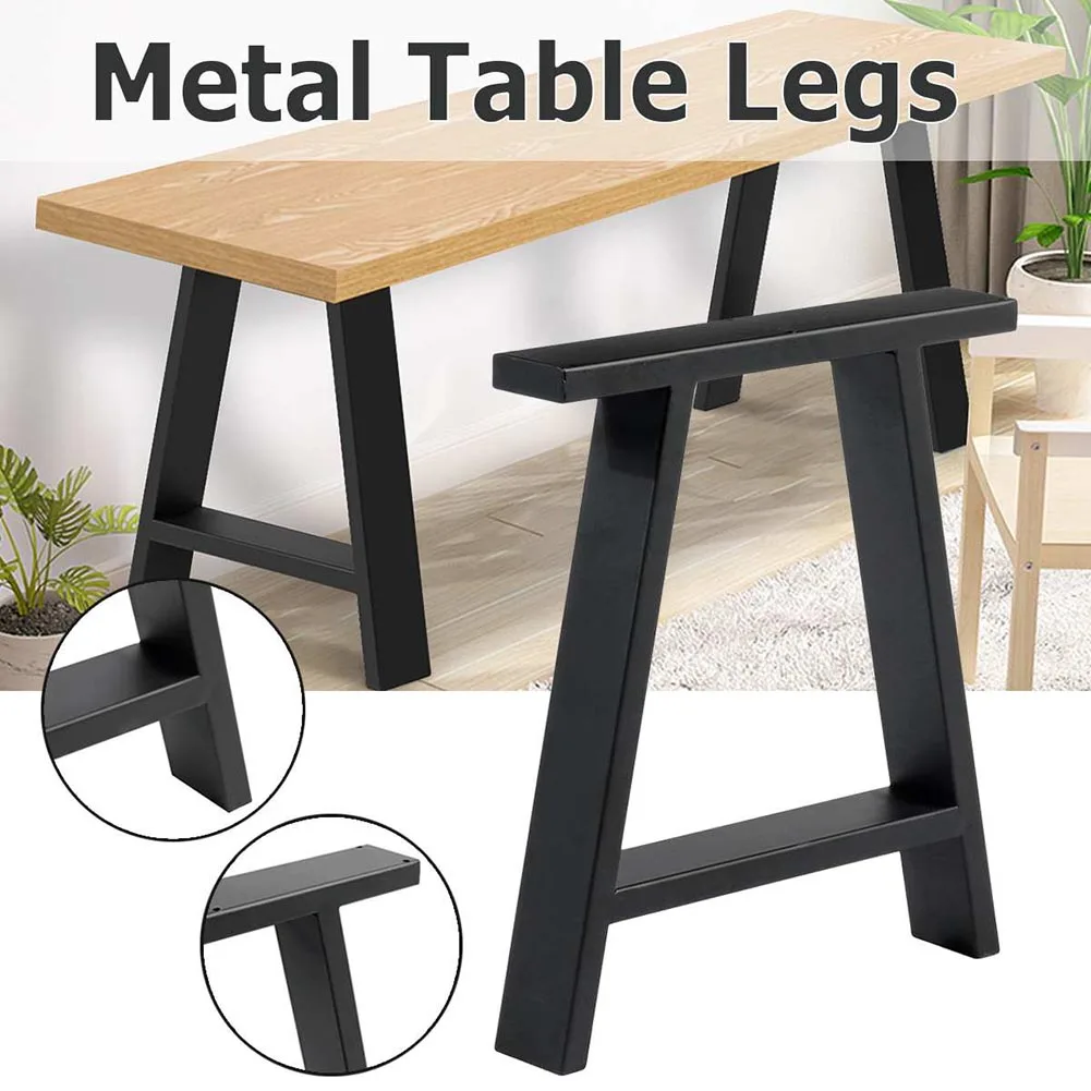 Haodirect Home Trapezoid Black Metal Legs 2 Pieces Set, Non-slip Universal Table Legs Furniture Legs
Haodirect Home Trapezoid Black Metal Legs 2 Pieces Set, Non-slip Universal Table Legs Furniture Legs