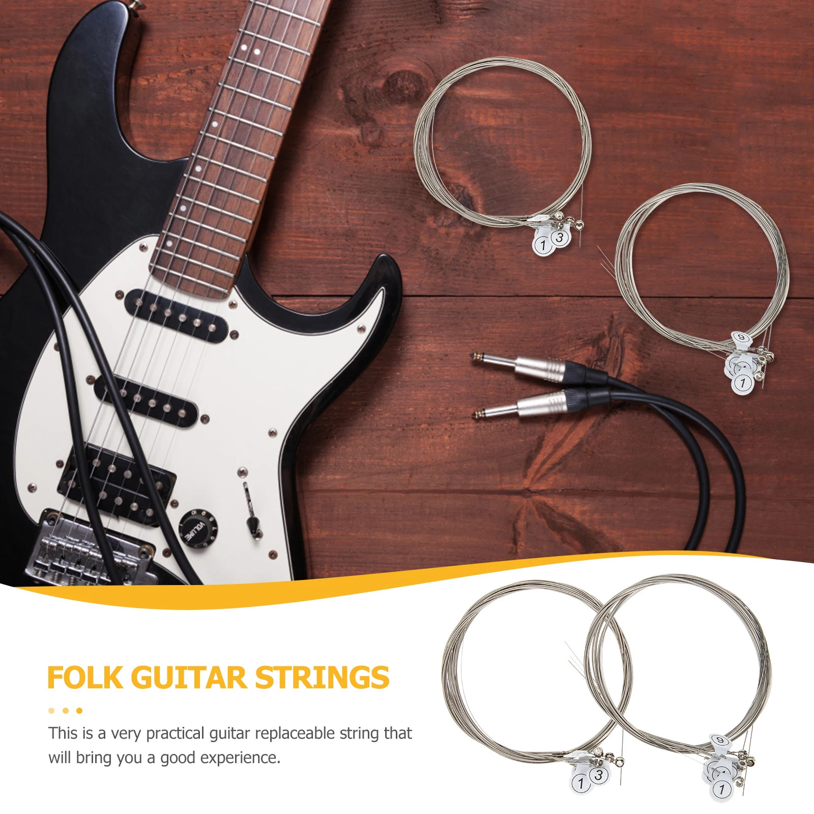 2 Sets Electric Durable Material Easy Replacement Acoustic Folk Wooden Guitar Strings Replacing Strings Guitar Parts Accessories
2 Sets Electric Durable Material Easy Replacement Acoustic Folk Wooden Guitar Strings Replacing Strings Guitar Parts Accessories