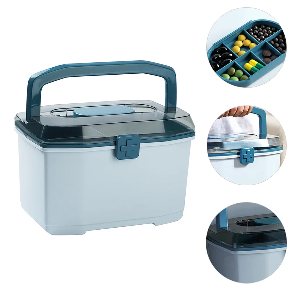 Double Layers Medicine Case Sturdy Plastic First Aid Box for Home Emergency Use Desktop Storage Container Emergency Case
Double Layers Medicine Case Sturdy Plastic First Aid Box for Home Emergency Use Desktop Storage Container Emergency Case