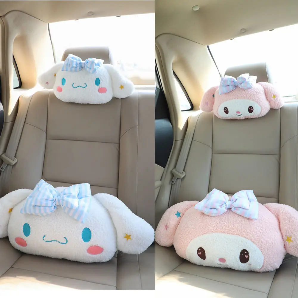 Sanrio Melody Car Plush Neck Pillow Lumbar Support Cute Kuromi CinnamonDog Bowknot Cartoon Pillow Women's Car Accessories
Sanrio Melody Car Plush Neck Pillow Lumbar Support Cute Kuromi CinnamonDog Bowknot Cartoon Pillow Women's Car Accessories