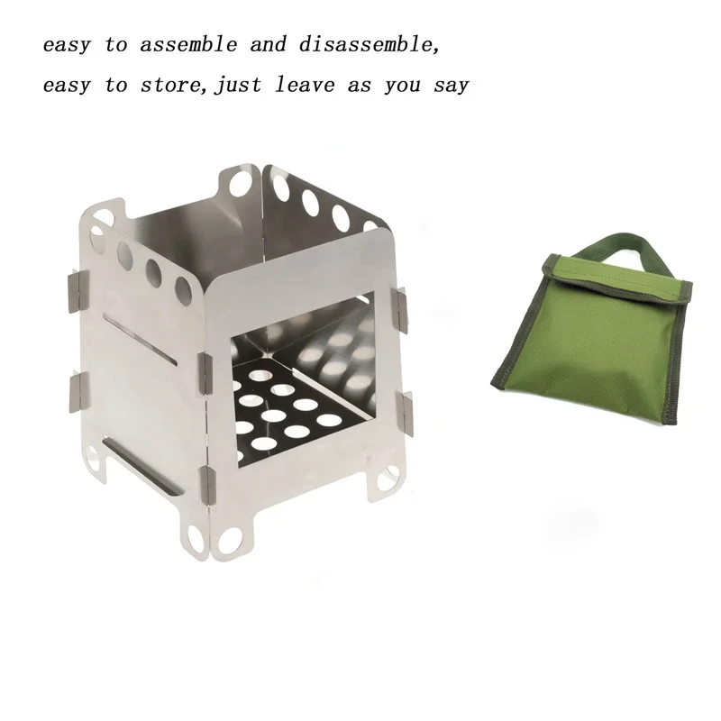 Portable Folding Camping Stove - Windproof Stainless Steel for Hiking, Backpacking, Picnics & Outdoor BBQ, No Power Needed
Portable Folding Camping Stove - Windproof Stainless Steel for Hiking, Backpacking, Picnics & Outdoor BBQ, No Power Needed