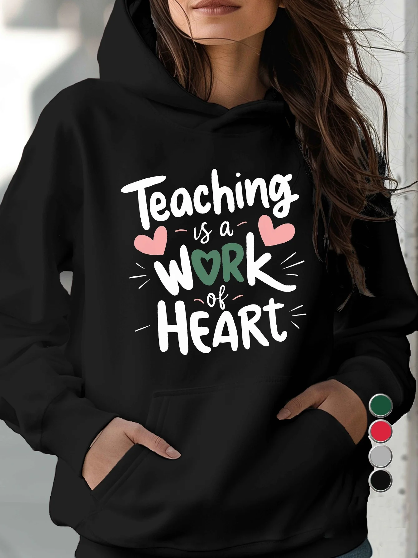 "Teaching is a spiritual endeavor" Hoodie - Casual black with pockets, suitable for autumn/winter, teacher's hoodie
"Teaching is a spiritual endeavor" Hoodie - Casual black with pockets, suitable for autumn/winter, teacher's hoodie