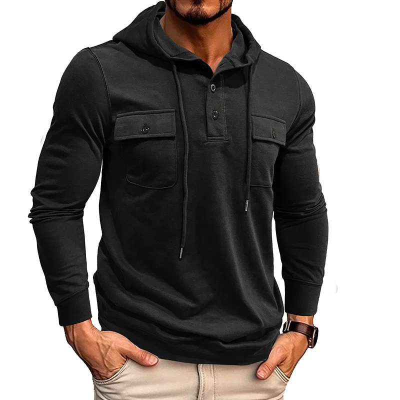 Men's Autumn and Winter Hooded Long-sleeved Sports Pocket Hoodie Casual Pullover Base Top
Men's Autumn and Winter Hooded Long-sleeved Sports Pocket Hoodie Casual Pullover Base Top