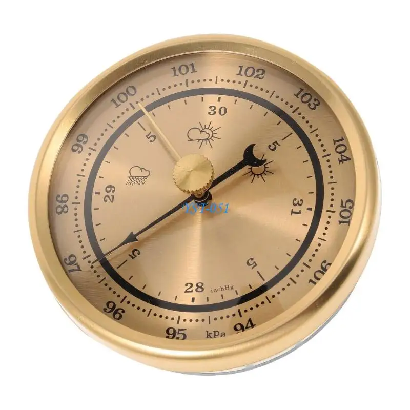 E15A 70mm Mechanical Pressure Meter With Gold Tone Frame For Indoor Outdoor Climate Monitoring
E15A 70mm Mechanical Pressure Meter With Gold Tone Frame For Indoor Outdoor Climate Monitoring