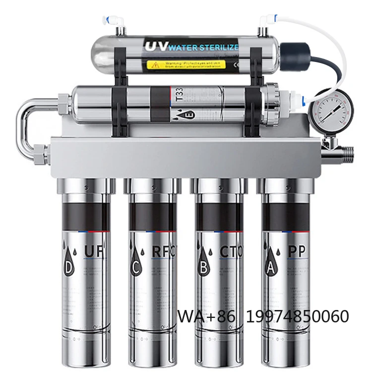 5 Stages Uf Water Filtr+ Uv Home Drinking Uv Kitchen Under Sink Sediment Stainless Steel House Tap Water Purifier
5 Stages Uf Water Filtr+ Uv Home Drinking Uv Kitchen Under Sink Sediment Stainless Steel House Tap Water Purifier