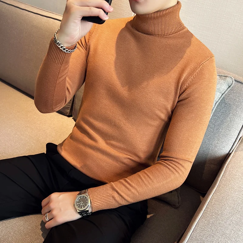 2023 Autumn And Winter Turtleneck Warm Fashion Solid Color Sweater Men Slim Fit Pullover Men's Knitted Bottoming Shirt
2023 Autumn And Winter Turtleneck Warm Fashion Solid Color Sweater Men Slim Fit Pullover Men's Knitted Bottoming Shirt