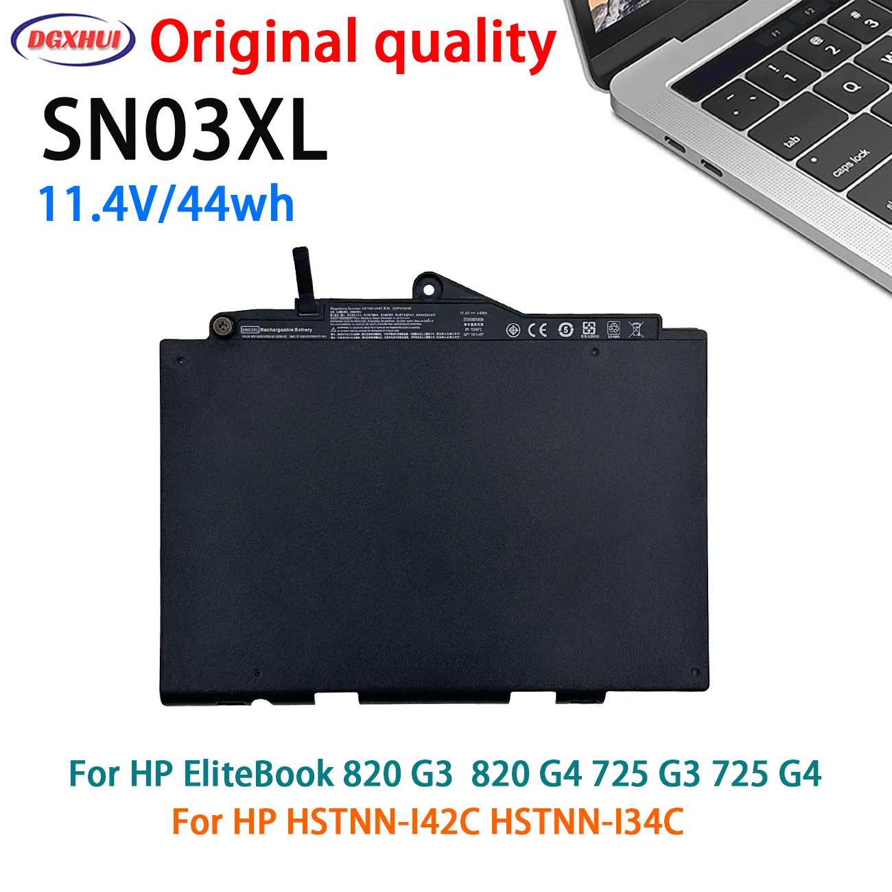 SN03XL Laptap Battery for HP EliteBook 820 G4 G3 725 G3 G4 828 G4 HSTNN-I42C HSTNN-I34C 800514-001 44Wh ST03XL SNO3XL
SN03XL Laptap Battery for HP EliteBook 820 G4 G3 725 G3 G4 828 G4 HSTNN-I42C HSTNN-I34C 800514-001 44Wh ST03XL SNO3XL