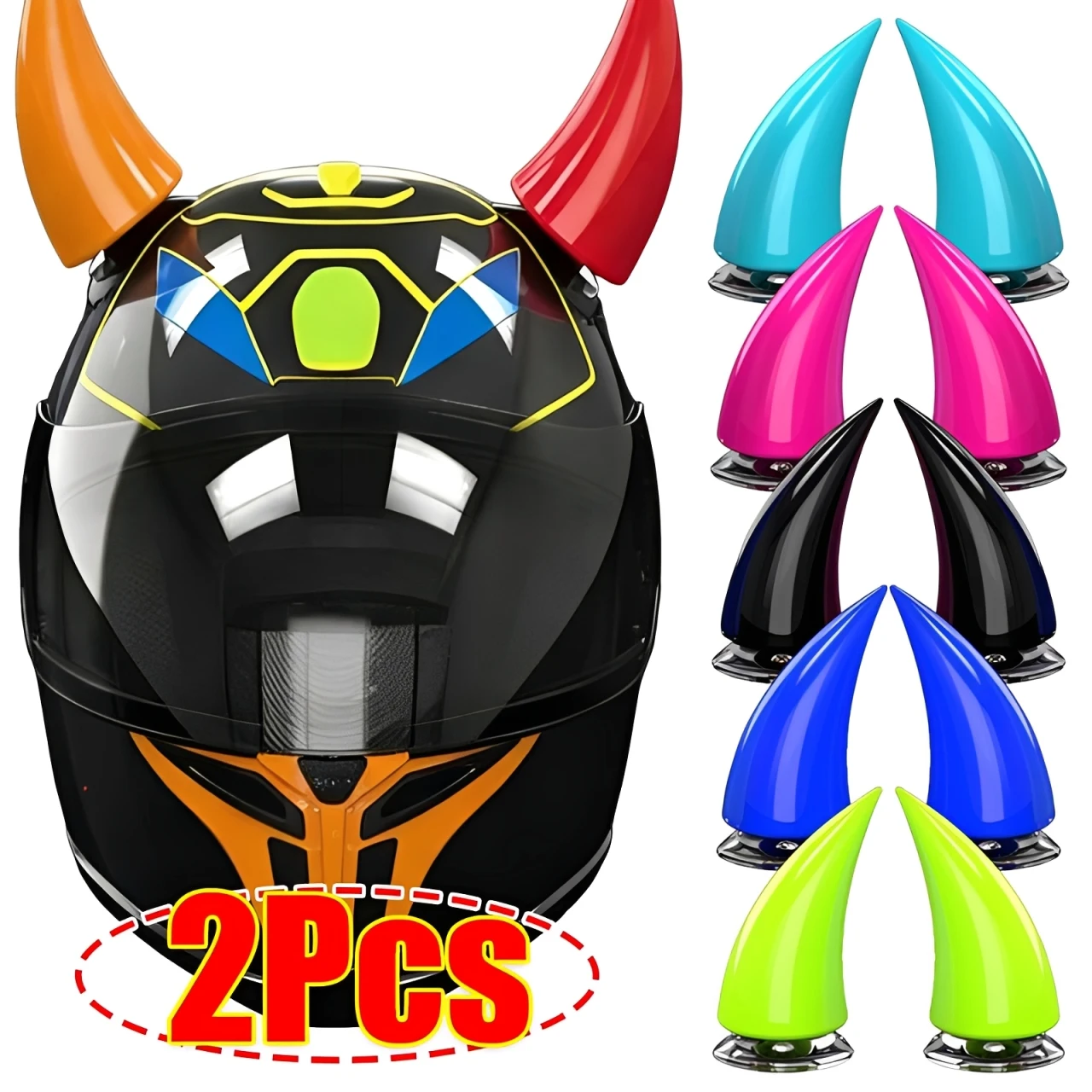 Helmet Stickers for Men Devil Horn Silicone Horns Gift for Motorcycle Electric Bike Helmet Decor Helmet Decal Gothic Punk Style
Helmet Stickers for Men Devil Horn Silicone Horns Gift for Motorcycle Electric Bike Helmet Decor Helmet Decal Gothic Punk Style
