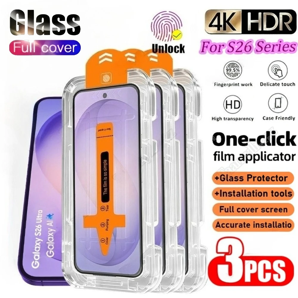 3 шт. Защитное стекло Ultra HD для Samsung Galaxy S26 S25 S24 S23 Ultra S22 S21 Plus S24 S23 FE S25 Edge, простая установка
3 шт. Защитное стекло Ultra HD для Samsung Galaxy S26 S25 S24 S23 Ultra S22 S21 Plus S24 S23 FE S25 Edge, простая установка