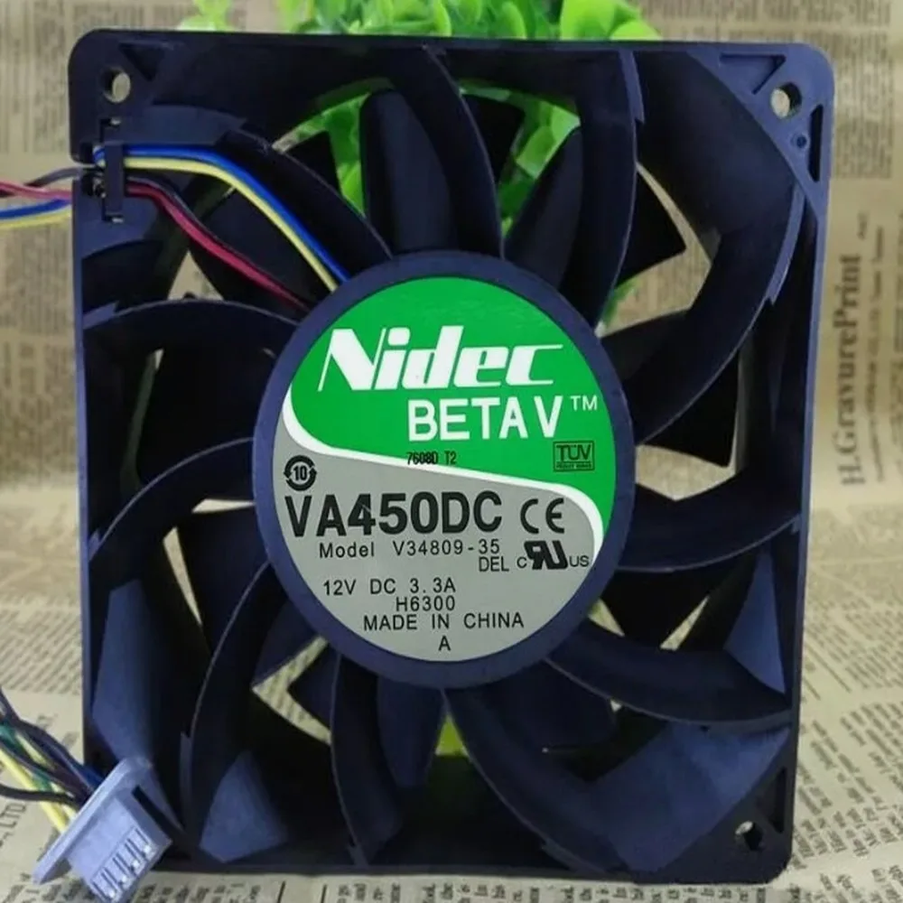 For Nidec VA450DC V34809-35 DC 12V 3.3A 120*120*38MM 4-Wire PWM Server Cooling Fan
For Nidec VA450DC V34809-35 DC 12V 3.3A 120*120*38MM 4-Wire PWM Server Cooling Fan