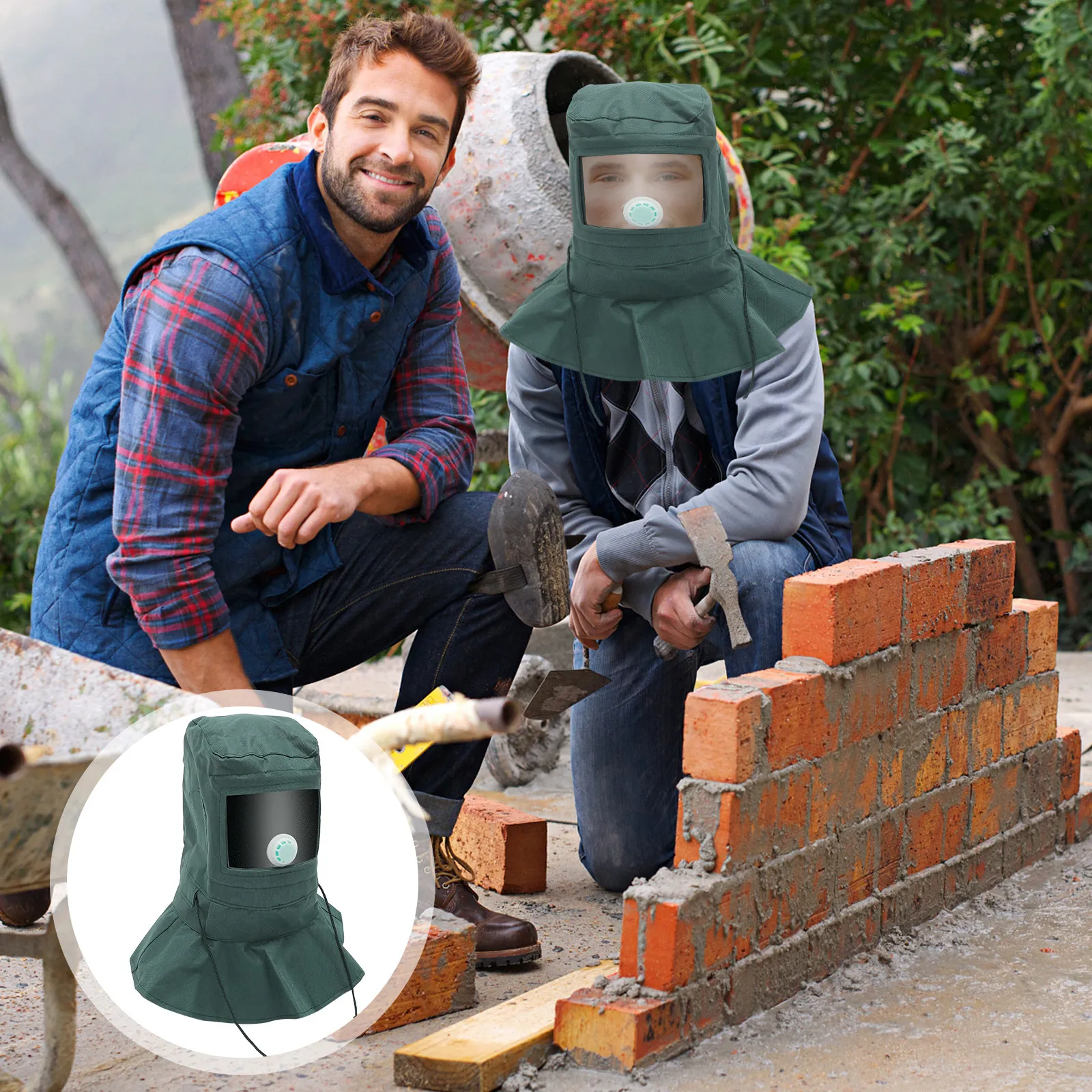 Sandblasting Mask Protector Lightweight Pc Oxford Cloth Hood Anti-Dust Breath Valve Outdoor Work Face Cover Industrial
Sandblasting Mask Protector Lightweight Pc Oxford Cloth Hood Anti-Dust Breath Valve Outdoor Work Face Cover Industrial