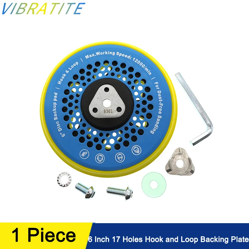6 Inch 150mm Sanding Pad 15/17 Holes Backing Plate Hook and Loop Abrasive Power Tools for Dual Action Polisher Sander Polishing
6 Inch 150mm Sanding Pad 15/17 Holes Backing Plate Hook and Loop Abrasive Power Tools for Dual Action Polisher Sander Polishing