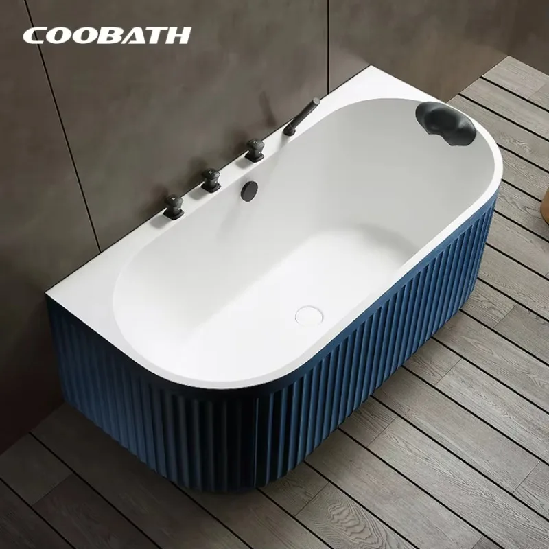 Modern Corner SPA Bathtub for Indoor Bathroom Soaking Bath Tub Free Standing for Adult Artificial Stone Blue
Modern Corner SPA Bathtub for Indoor Bathroom Soaking Bath Tub Free Standing for Adult Artificial Stone Blue