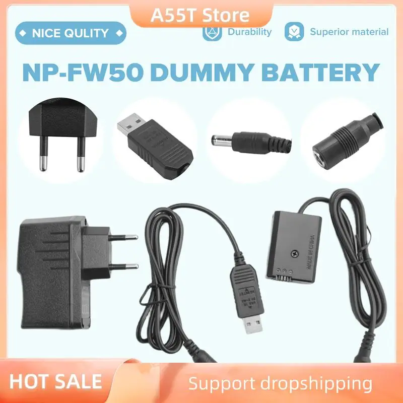 A55T Np-Fw50 Фиктивный аккумулятор + USB-кабель адаптера питания 5 В 3 А сменной вилкой питания для Ac-Pw20 для Sony Nex-3/5/6/7 серии A
A55T Np-Fw50 Фиктивный аккумулятор + USB-кабель адаптера питания 5 В 3 А сменной вилкой питания для Ac-Pw20 для Sony Nex-3/5/6/7 серии A