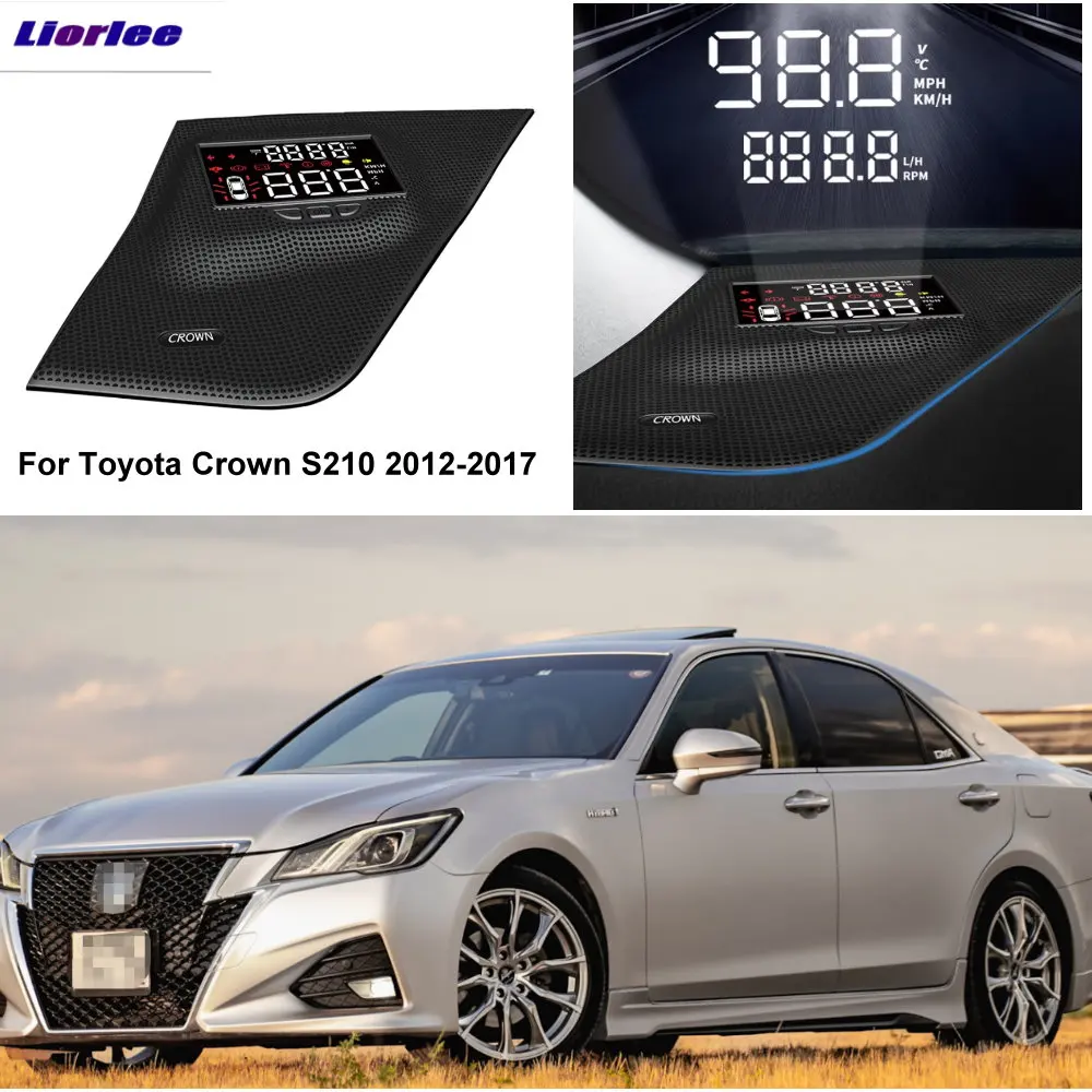 For Toyota Crown S210 2012-2017 Car Head Up Display HUD Plug And Play Safe Driving Screen Windshield Auto Overspeed RPM Voltage 
For Toyota Crown S210 2012-2017 Car Head Up Display HUD Plug And Play Safe Driving Screen Windshield Auto Overspeed RPM Voltage