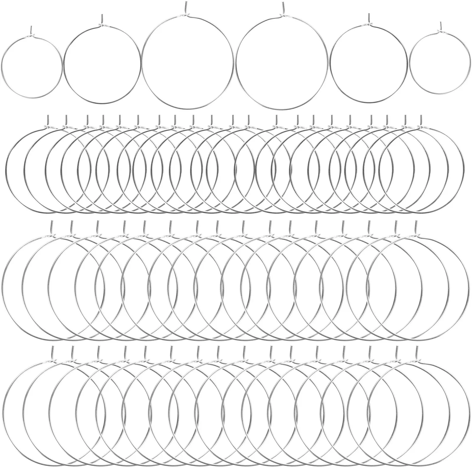 150Pcs Round Earring Hoops for DIY Jewelry Making Stylish Lightweight Metal Hoop Components Perfect for Pearls Gems Pendants
150Pcs Round Earring Hoops for DIY Jewelry Making Stylish Lightweight Metal Hoop Components Perfect for Pearls Gems Pendants