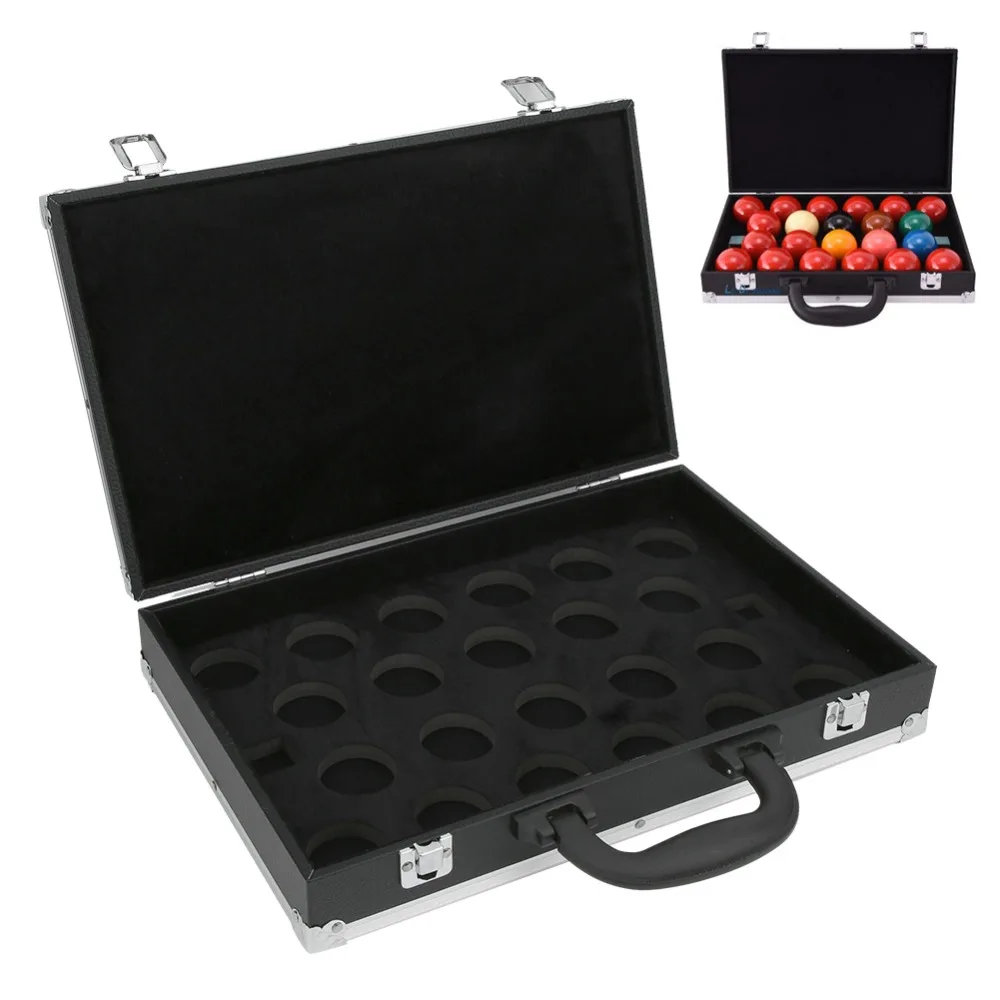 Foam Insert Billiard Ball Storage Box Metal Latches Hard Shell Pool Ball Case Carry Handle Metal Corner Guards Protective Case
Foam Insert Billiard Ball Storage Box Metal Latches Hard Shell Pool Ball Case Carry Handle Metal Corner Guards Protective Case