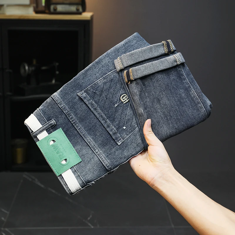 Waist strap matching design fashion jeans for men2024summer thin slim-fit trendy straight Japanese style all-matching pants
Waist strap matching design fashion jeans for men2024summer thin slim-fit trendy straight Japanese style all-matching pants