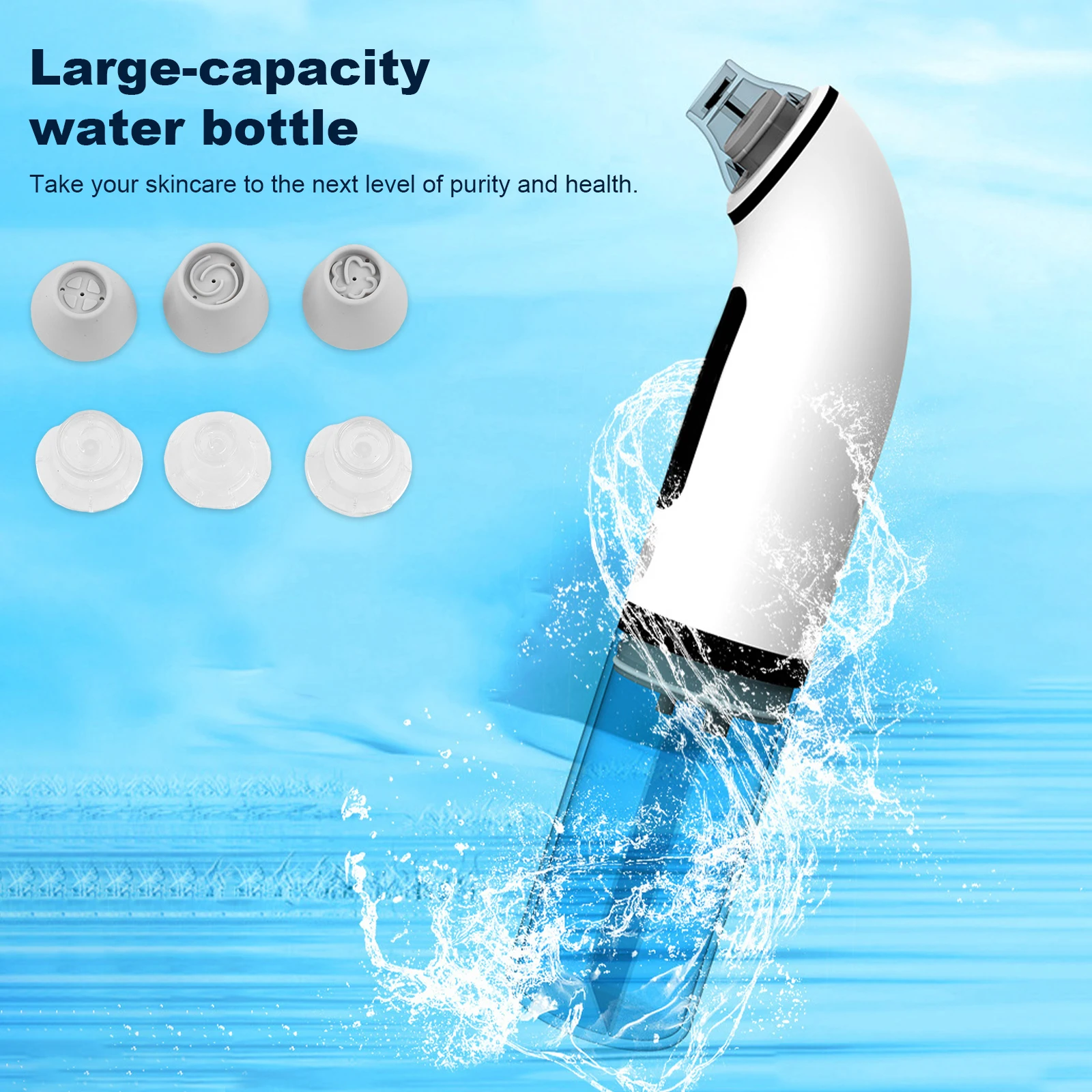 Blackhead Remover Vacuum with Water Chamber Black Head Remover 6 Suction Heads & 4 Adjustment Modes for Home Travel
Blackhead Remover Vacuum with Water Chamber Black Head Remover 6 Suction Heads & 4 Adjustment Modes for Home Travel