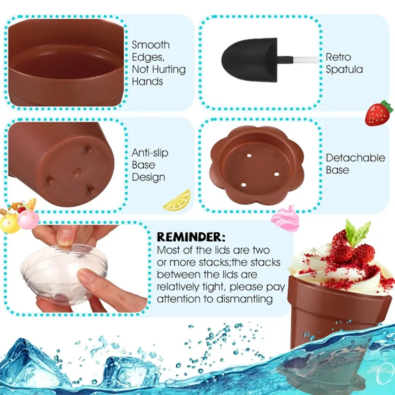 AT43-Lowerpot Dessert Cup For DIY Baking With Lid Shovel Spoon Bottom Tray Small Flower Pot
AT43-Lowerpot Dessert Cup For DIY Baking With Lid Shovel Spoon Bottom Tray Small Flower Pot