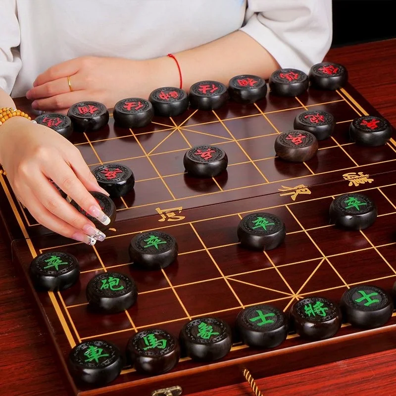 Portable Wooden Chess Set Large Size Real Wood Redwood Chess Pieces with Wooden Chessboard for Children And Adults Black Ebony
Portable Wooden Chess Set Large Size Real Wood Redwood Chess Pieces with Wooden Chessboard for Children And Adults Black Ebony