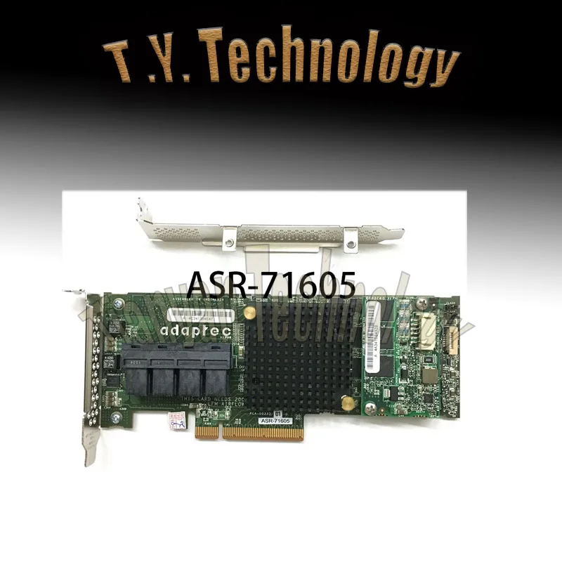 Adaptec ASR-71605 2274400-R 16 Port 6Gb/s 1GB SAS SATA PCIe RAID Controller
Adaptec ASR-71605 2274400-R 16 Port 6Gb/s 1GB SAS SATA PCIe RAID Controller