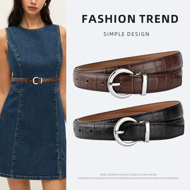 Genuine leather crocodile pattern retro fashion women's pin buckle belt versatile trend casual jeans cowhide belt
Genuine leather crocodile pattern retro fashion women's pin buckle belt versatile trend casual jeans cowhide belt