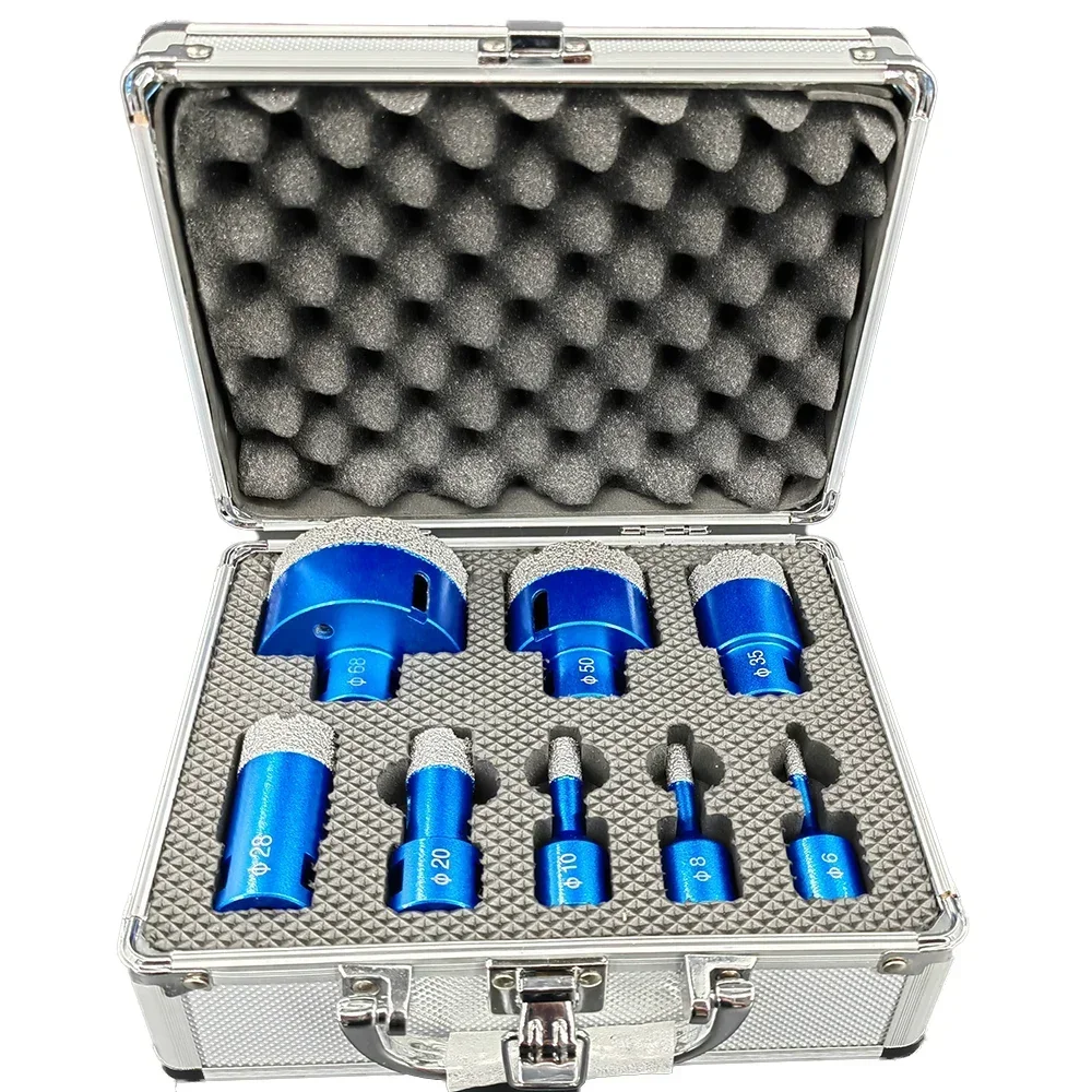 Diamond Drilling Crown Drill Tools Set Box Diamond Tool Wet Diamond Drilling For Ceramic Tile
Diamond Drilling Crown Drill Tools Set Box Diamond Tool Wet Diamond Drilling For Ceramic Tile