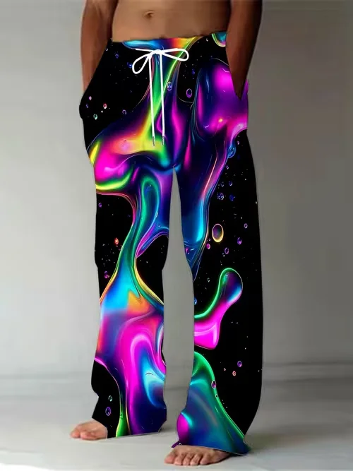 Men's and Women's Geometric Printed 3D Wide Leg Pants, High Waisted Drawstring, Casual Loose Pants, Comfortable and Casual
Men's and Women's Geometric Printed 3D Wide Leg Pants, High Waisted Drawstring, Casual Loose Pants, Comfortable and Casual
