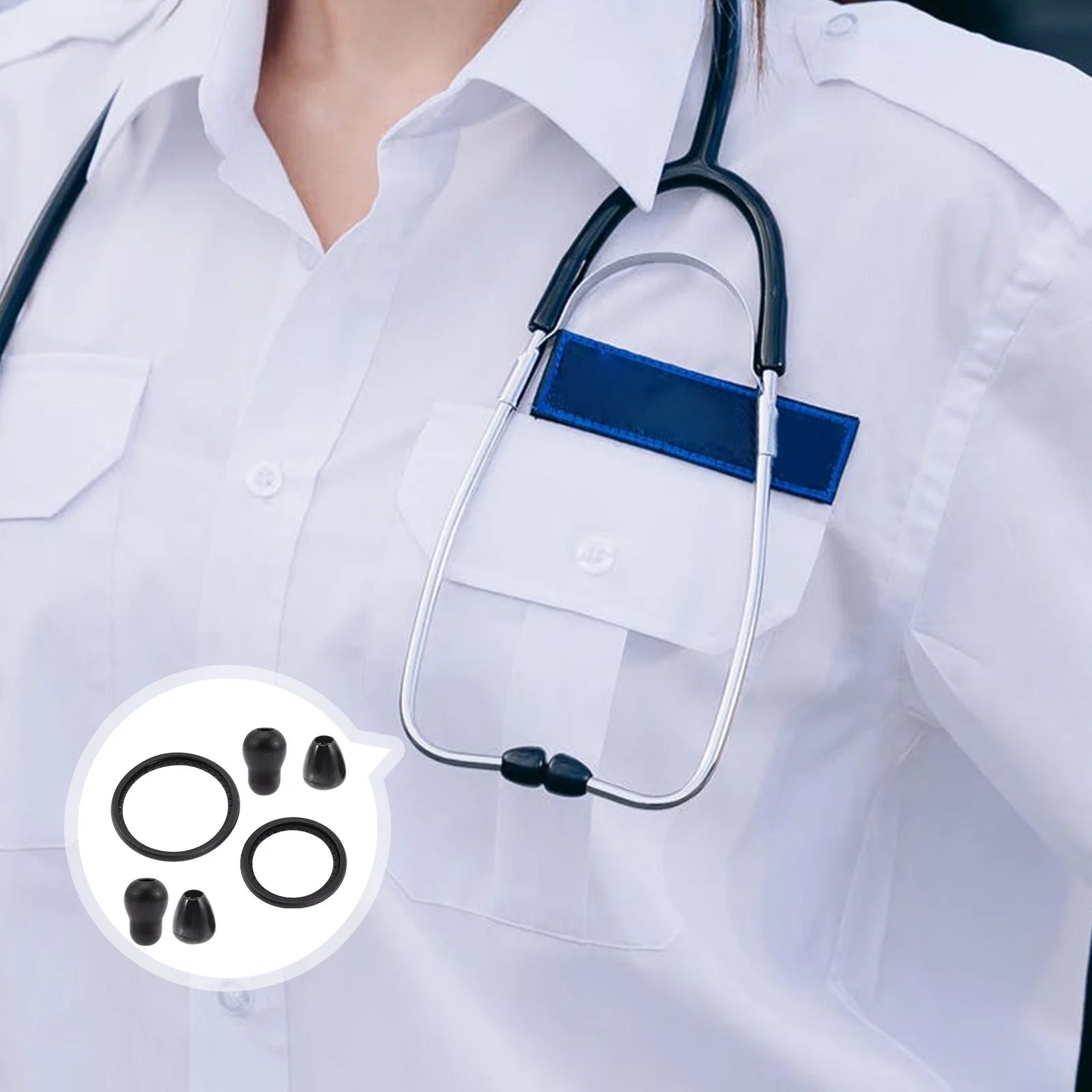 1Set Stethoscope Diaphragm Replacement Bell Cover Soft Ear Tips Pediatric Medical Accessories Cardiology Parts Replacement Kit
1Set Stethoscope Diaphragm Replacement Bell Cover Soft Ear Tips Pediatric Medical Accessories Cardiology Parts Replacement Kit