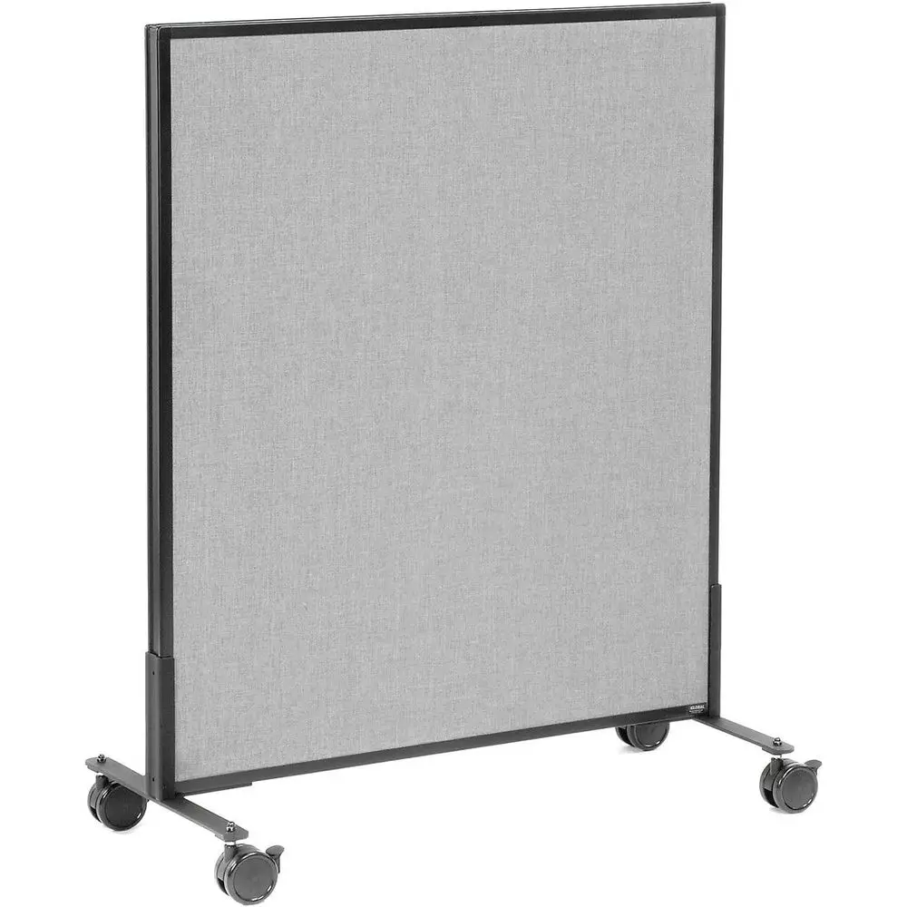 36-1/4"W x 45" H Mobile Oice Partition Panel, Gray
36-1/4"W x 45" H Mobile Oice Partition Panel, Gray