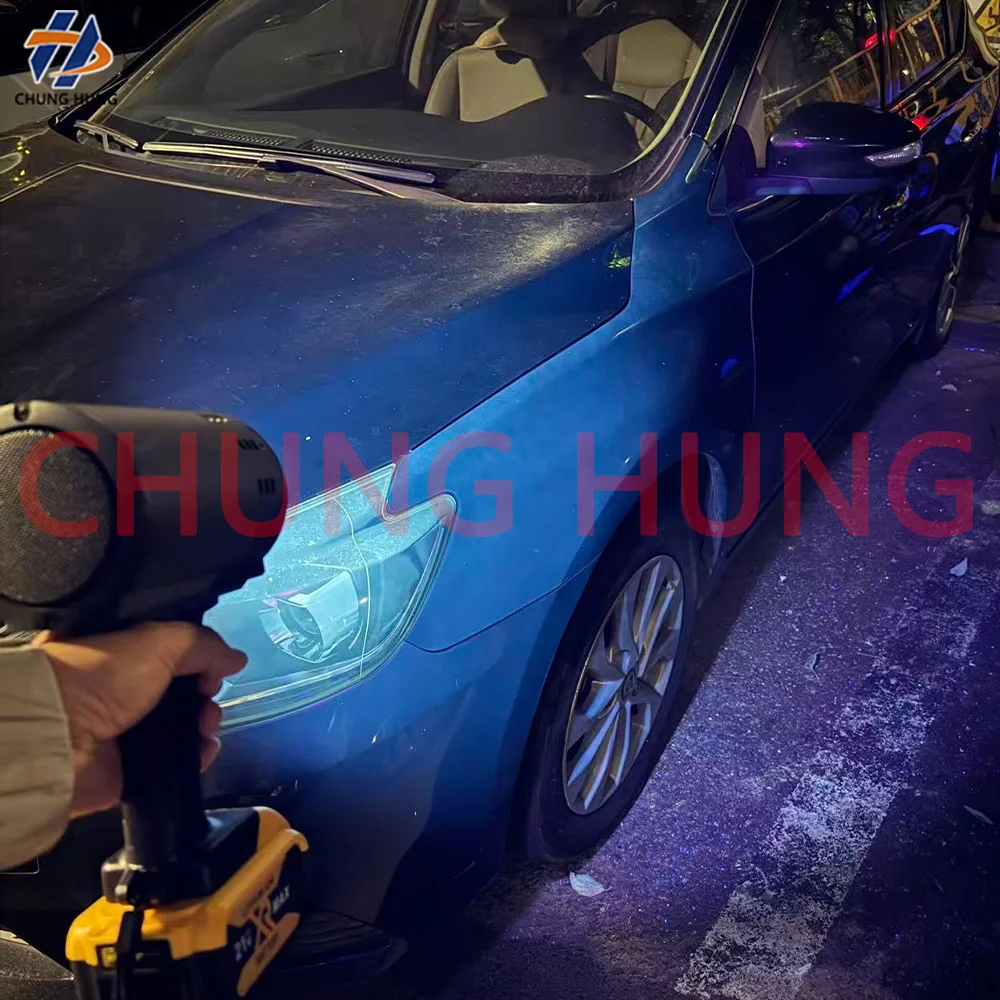 High intensity ultraviolet flashlight 200W 365nm, used for detecting surface defects in automotive paint and putty spraying
High intensity ultraviolet flashlight 200W 365nm, used for detecting surface defects in automotive paint and putty spraying