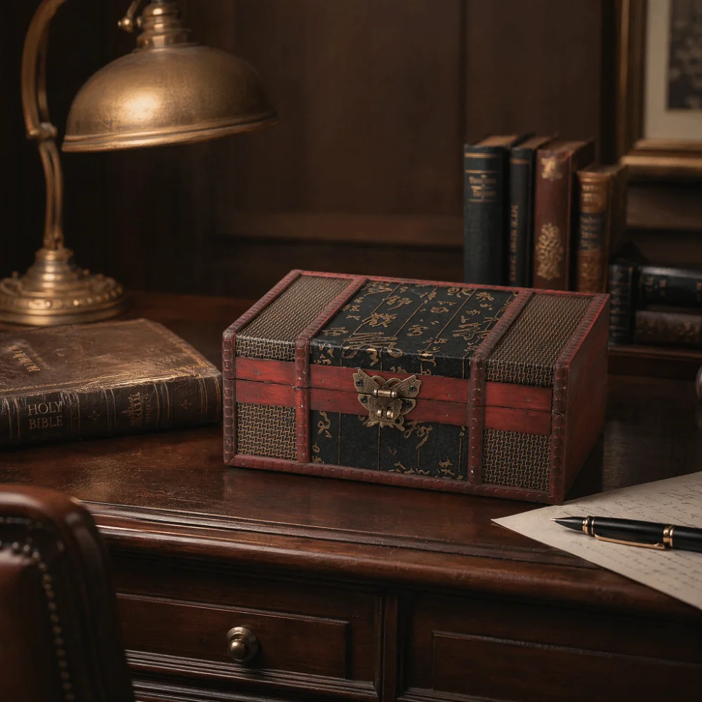 Decorative Boxes Small Wooden Storage Box Retro Chinese-Style Jewelry Storage Box Box Organizer Jewelry Organizer For Documents
Decorative Boxes Small Wooden Storage Box Retro Chinese-Style Jewelry Storage Box Box Organizer Jewelry Organizer For Documents