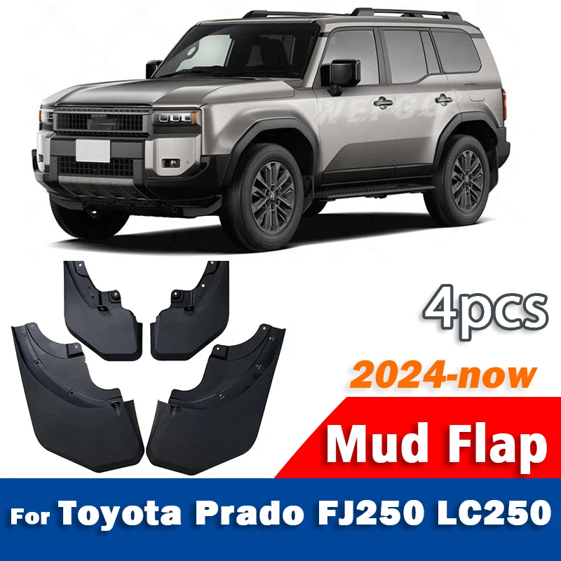 FOR Toyota Prado FJ250 LC250 Mudguard Car Mudflaps Fender Mud Flap Guards Splash Mudguard Car Accessories 4pcs 2024 2025 2026+
FOR Toyota Prado FJ250 LC250 Mudguard Car Mudflaps Fender Mud Flap Guards Splash Mudguard Car Accessories 4pcs 2024 2025 2026+