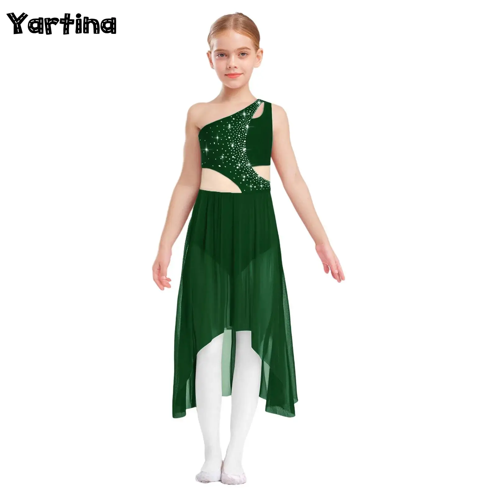 Kids Girls Gymnastics Artistic Figure Skating Ballet Dance Dresses Costume Shiny Rhinestones Contemporary Lyrical Dance Dress
Kids Girls Gymnastics Artistic Figure Skating Ballet Dance Dresses Costume Shiny Rhinestones Contemporary Lyrical Dance Dress
