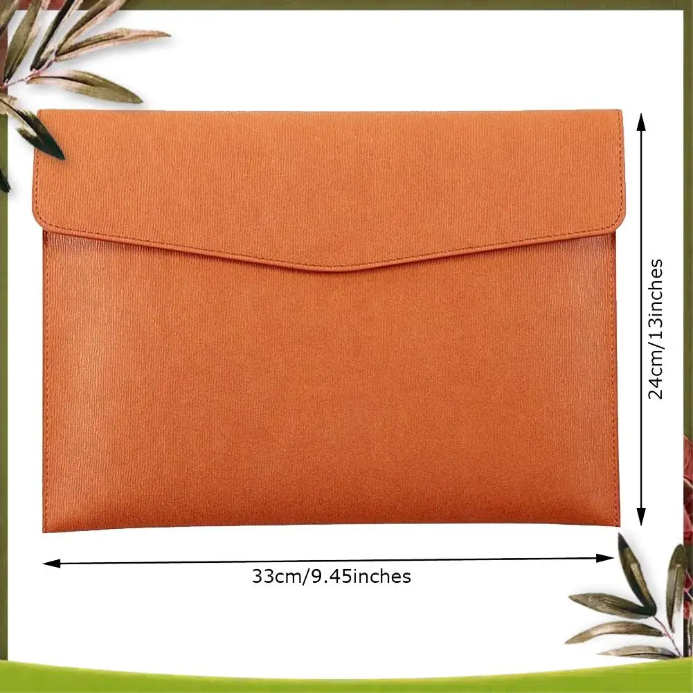 New-PU Leather A4 File Folder Document Holder Waterproof Portfolio Envelope Folder Case With Snap Closure
New-PU Leather A4 File Folder Document Holder Waterproof Portfolio Envelope Folder Case With Snap Closure